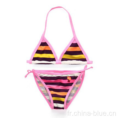 Bikini de natation imprimé mignon de fille